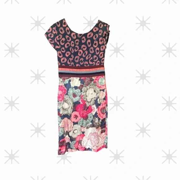Boden Limited Edition Multicolor Floral Midi Dress Size 4 - Picture 2 of 5